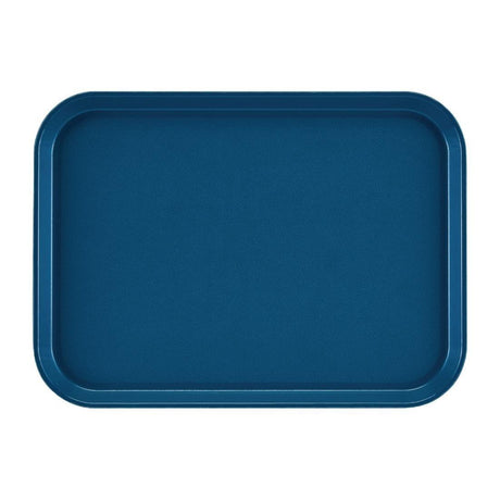 Plateau rectangulaire antidérapant en fibre de verre EpicTread Cambro bleu 35 cm - FRANCE CHR