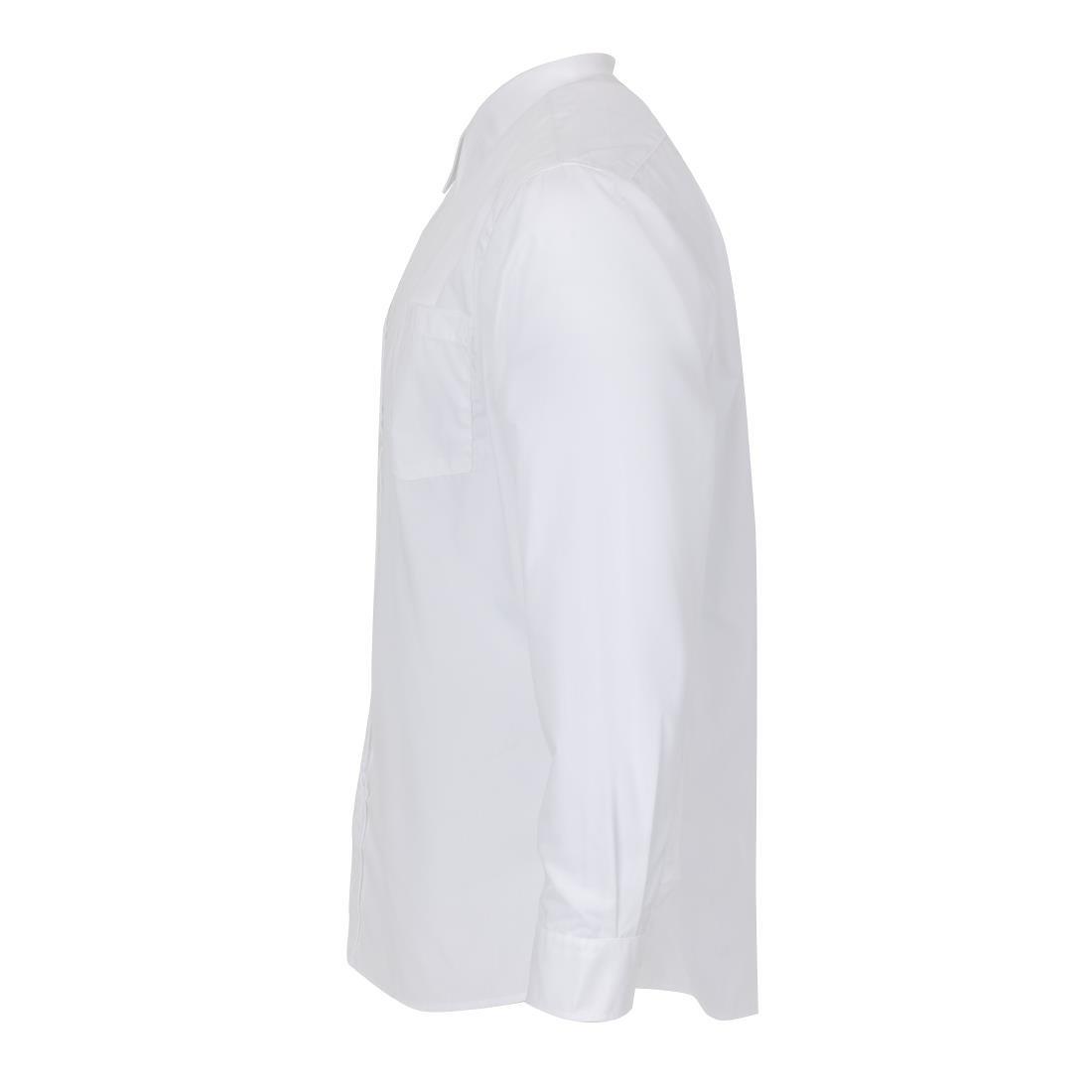 Chemise mixte Uniform Works manches longues blanche S - FRANCE CHR