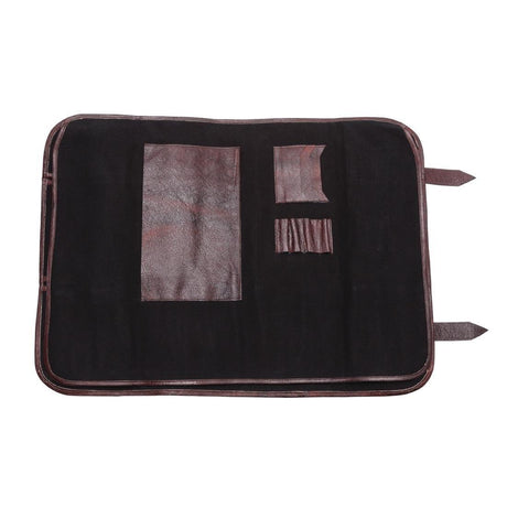 Trousse à couteaux en toile Boldric noire 17 emplacements - FRANCE CHR