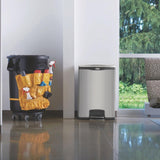Poubelle à pédale frontale inox Rubbermaid Slim Jim 90L - FRANCE CHR