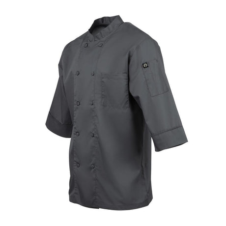Veste de cuisine mixte Chef Works grise M - FRANCE CHR