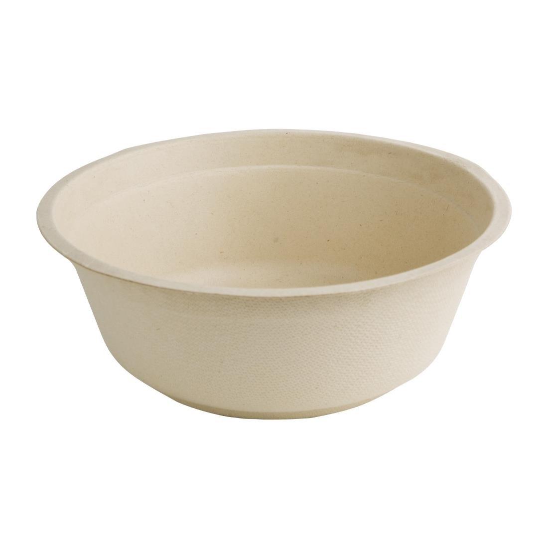 Bols ronds compostables en bagasse coloris naturel Fiesta Compostable 950ml (lot de 50) - FRANCE CHR