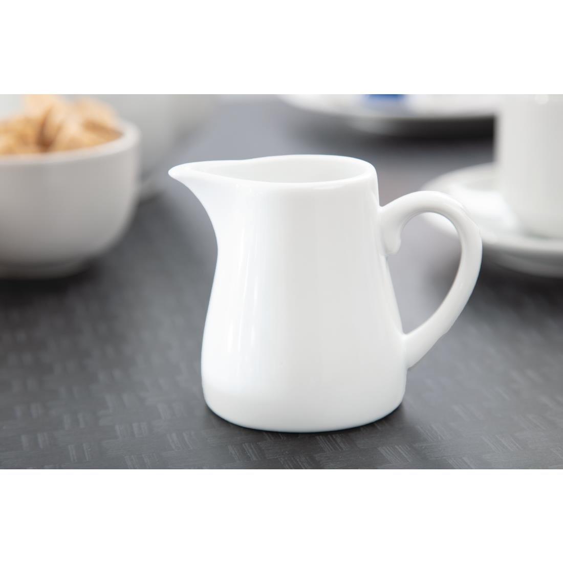 Pots à lait blancs Olympia 170ml (Lot de 6) - FRANCE CHR