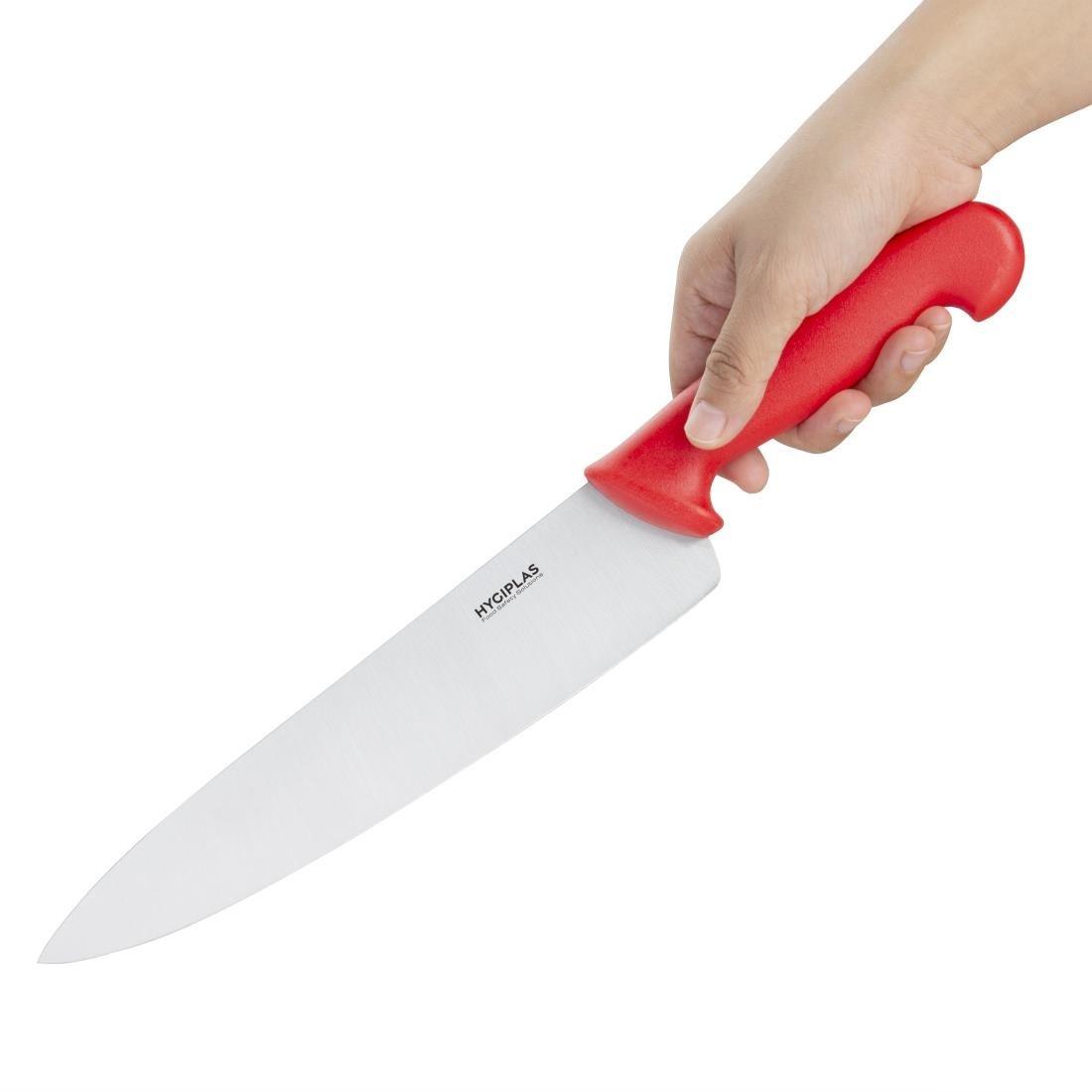 Couteau de cuisinier Hygiplas rouge 255mm - FRANCE CHR