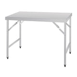 Table pliante inox Vogue 1200mm - FRANCE CHR