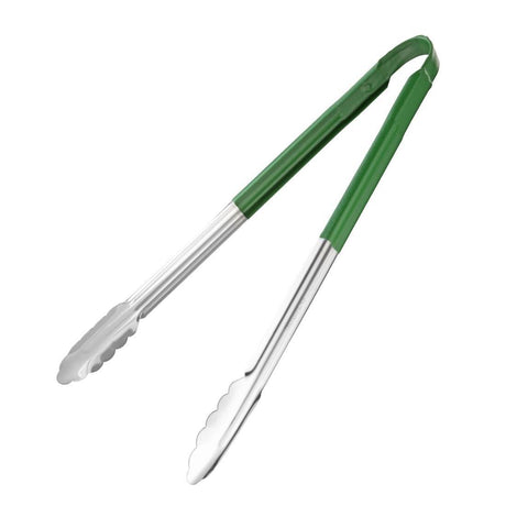 Pince de service code couleur Hygiplas 405mm verte - FRANCE CHR