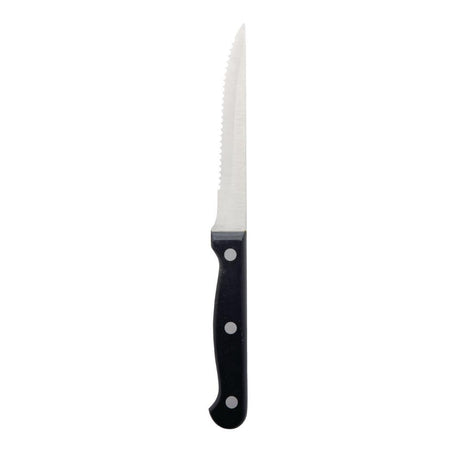Couteaux à viande Olympia manche noir (Lot de 12) - FRANCE CHR