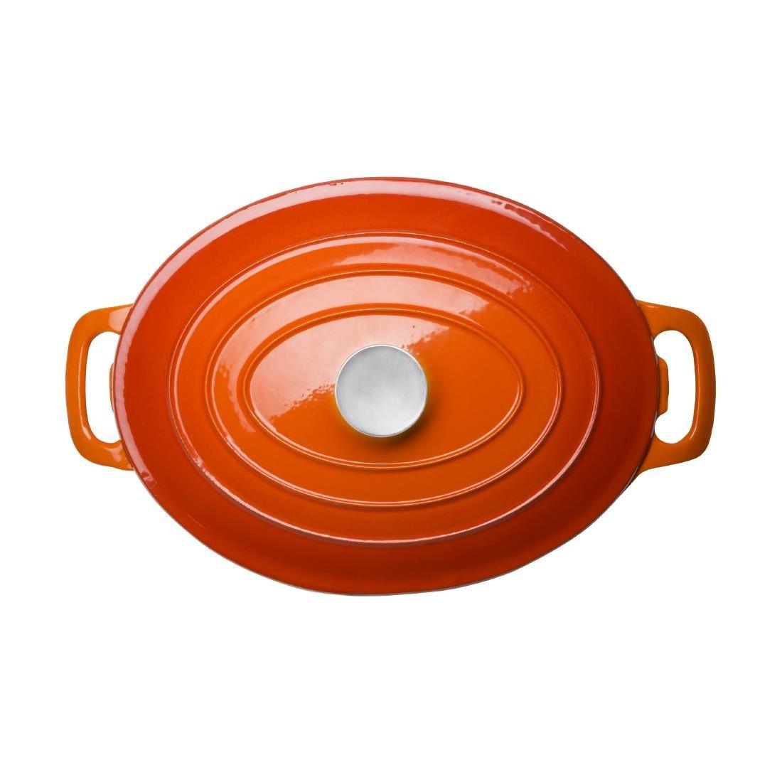 Grande cocotte ovale orange Vogue 6L - FRANCE CHR