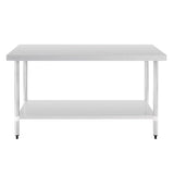 Table en acier inoxydable sans rebord Vogue 1500 x 700mm - FRANCE CHR