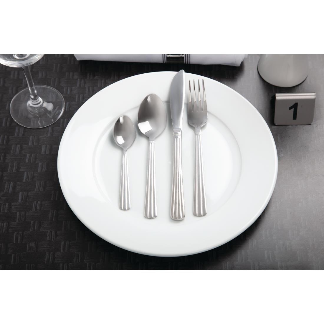 Assiettes à bord large blanches Olympia 280mm (Lot de 6) - FRANCE CHR