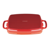 Plat en fonte rectangulaire Vogue rouge 2,8L - FRANCE CHR