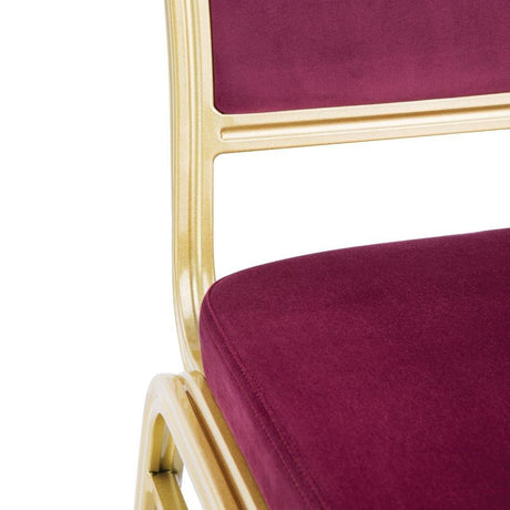 Chaises de banquet bordeaux Bolero Regal (lot de 4) - FRANCE CHR