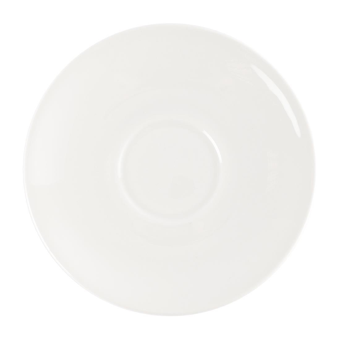 Soucoupes blanches Churchill Whiteware 160mm (lot de 24) - FRANCE CHR