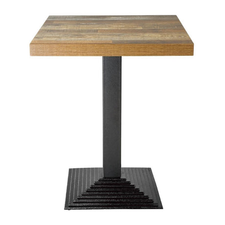 Plateau de table carré Bolero effet bois vieilli - 70 cm - FRANCE CHR