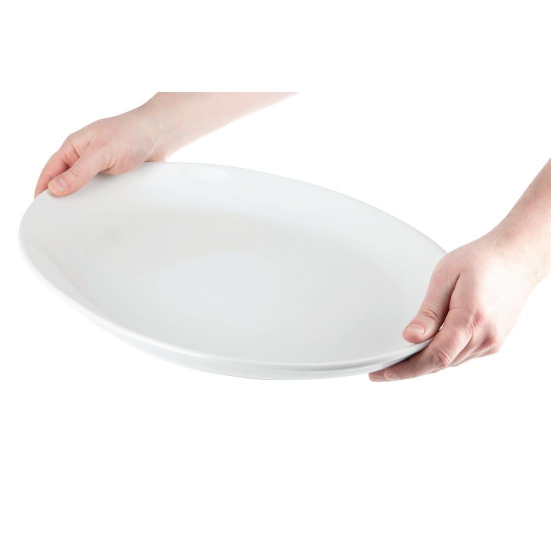 Assiette creuse ovale Olympia 500 x 290mm - FRANCE CHR