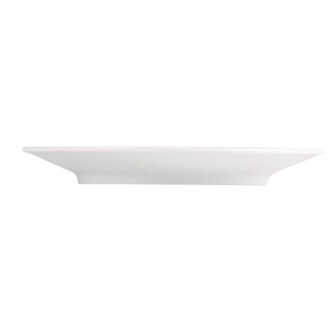 Soucoupes élégantes Olympia Whiteware 148mm (Lot de 12) - FRANCE CHR