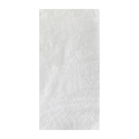 Serviettes de table blanches Fasana 400mm pliage 1/8 (lot de 1000) - FRANCE CHR