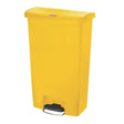 Poubelle à pédale frontale large Slim Jim Step-On Rubbermaid jaune 68L - FRANCE CHR