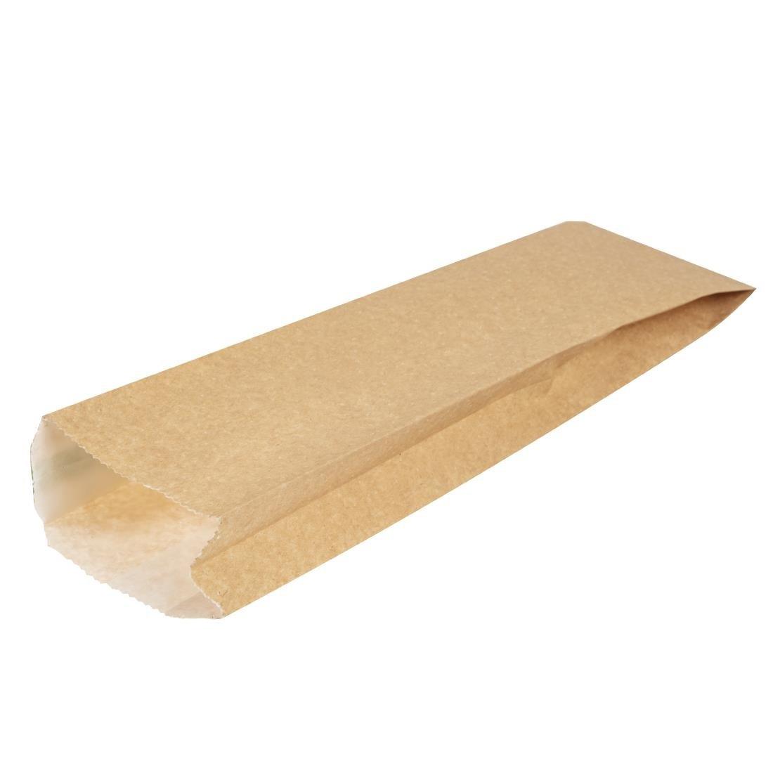 Sacs snack chaud compostables Vegware 356 x 101mm (Lot de 500) - FRANCE CHR