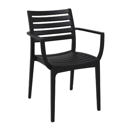 Fauteuils noirs Artemis (lot de 2) - FRANCE CHR