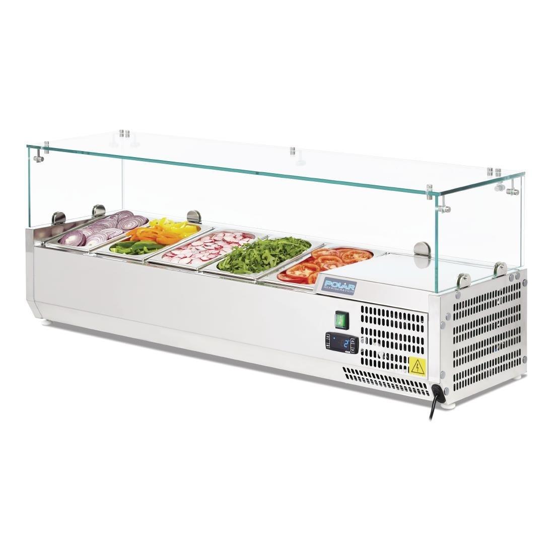 Saladette réfrigérée Polar Série G 5x GN1/4 - FRANCE CHR