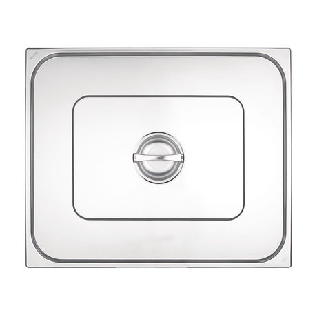 Couvercle GN 2/1 inox double Vogue - FRANCE CHR