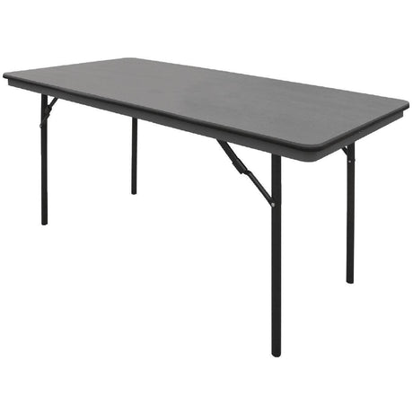 Table rectangulaire pliante grise en ABS Bolero 1520mm - FRANCE CHR