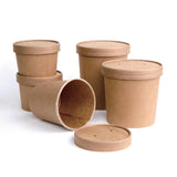 Pots à soupe compostables en PLA Fiesta Compostable 98 mm - 45,4 cl (x500) - FRANCE CHR