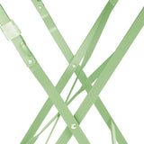 Table de terrasse carrée pliante en acier Bolero vert clair 600 mm - FRANCE CHR