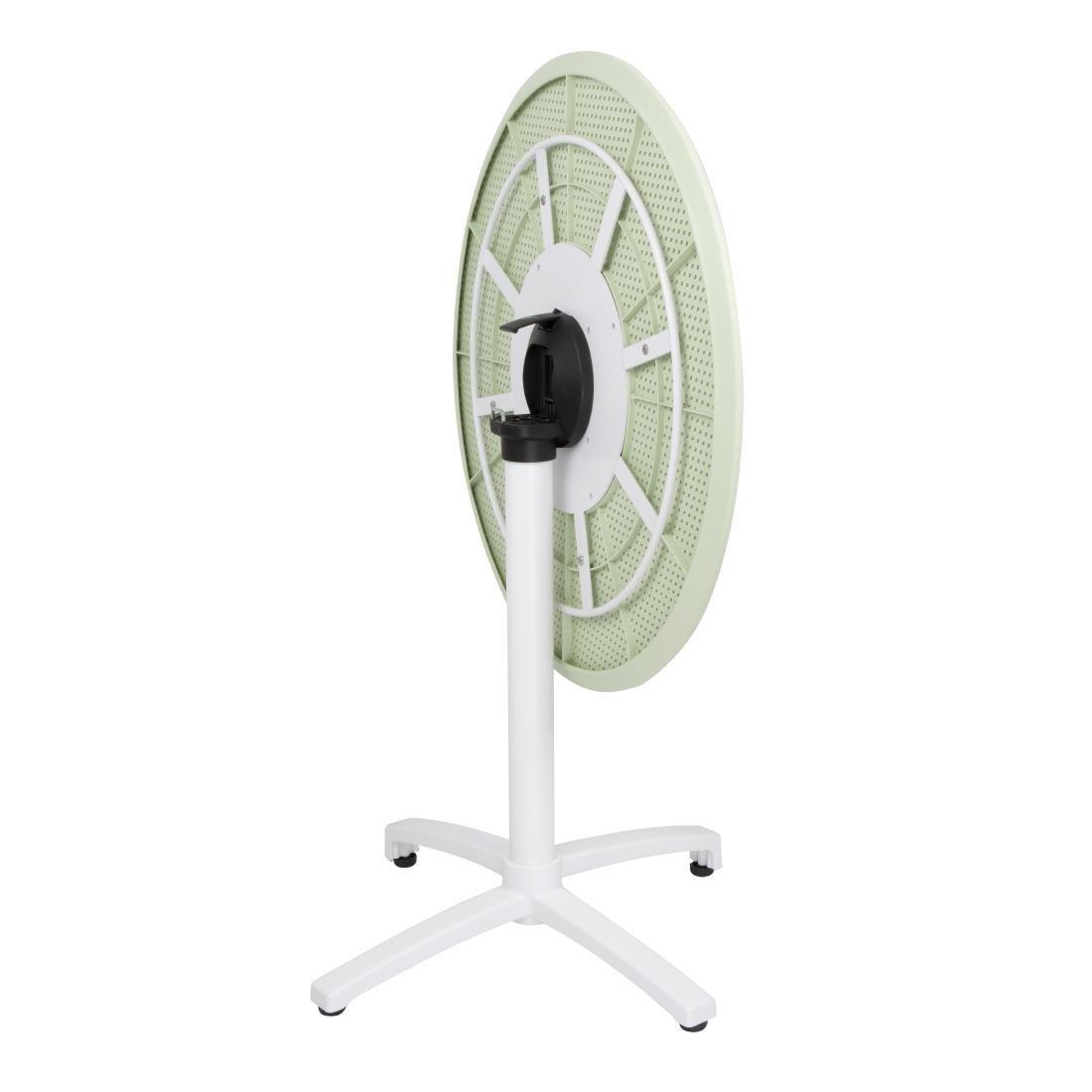 Table pliante en polypropylène Bolero 800mm vert menthe - FRANCE CHR