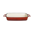 Plat en fonte rectangulaire Vogue rouge 2,8L - FRANCE CHR