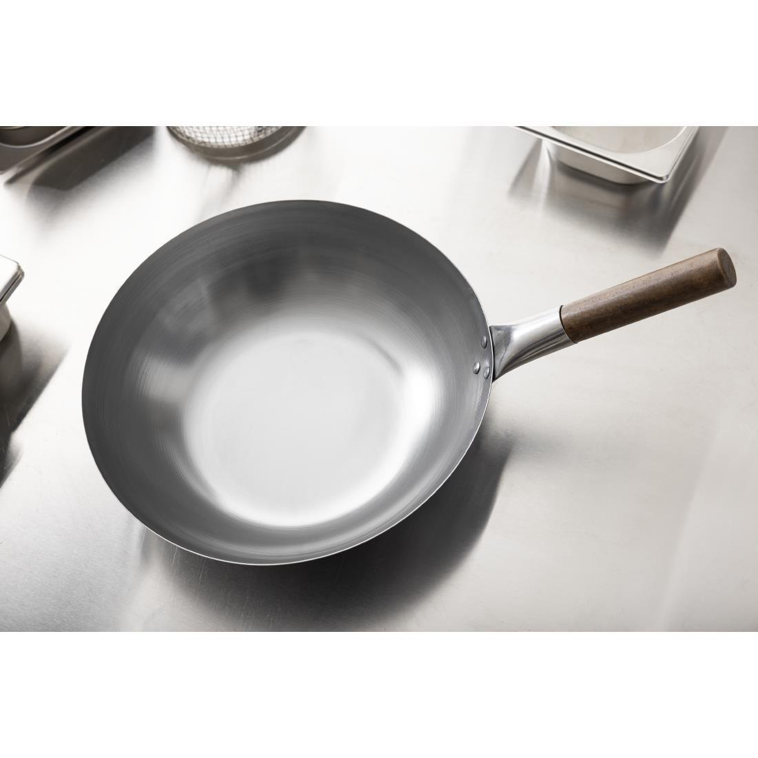 Wok fond plat London Wok 330mm - FRANCE CHR