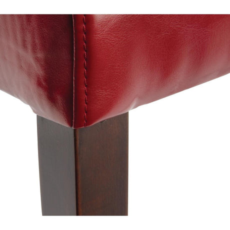 Chaises en simili cuir Bolero rouges (Lot de 2) - FRANCE CHR