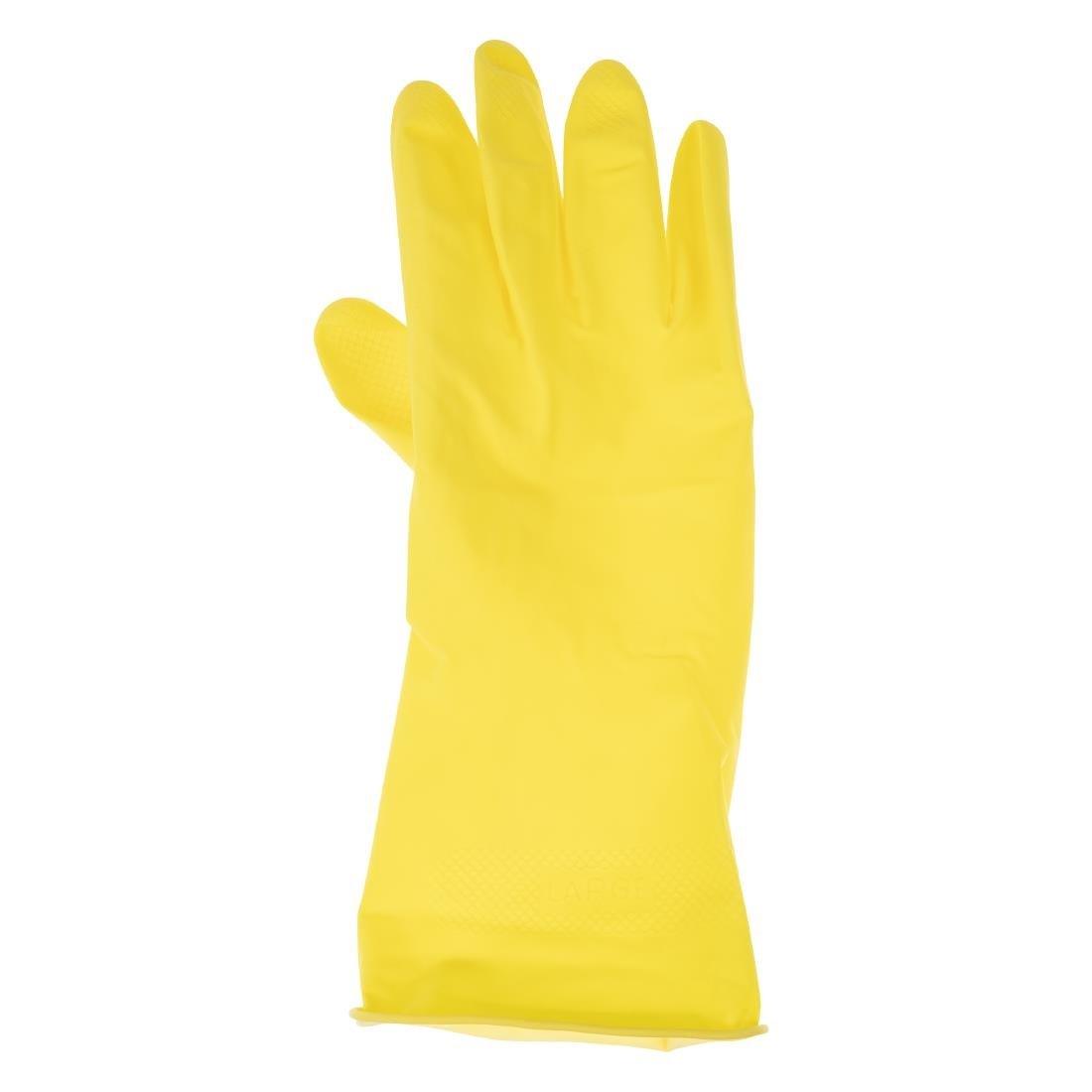 Gants multi usages Jantex jaunes S - FRANCE CHR