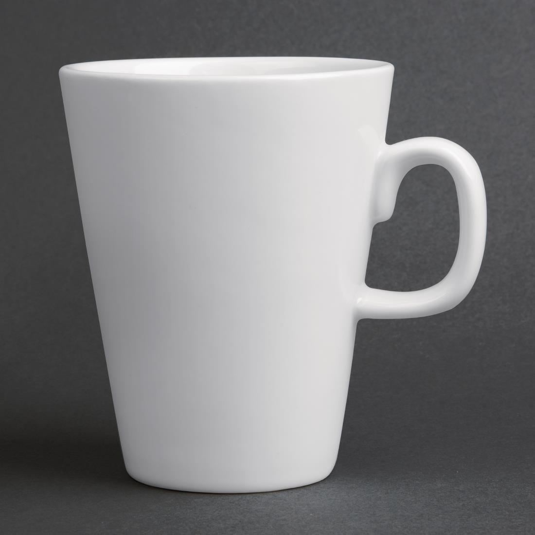 Tasses à Latte Whiteware Olympia 310ml (Lot de 12) - FRANCE CHR