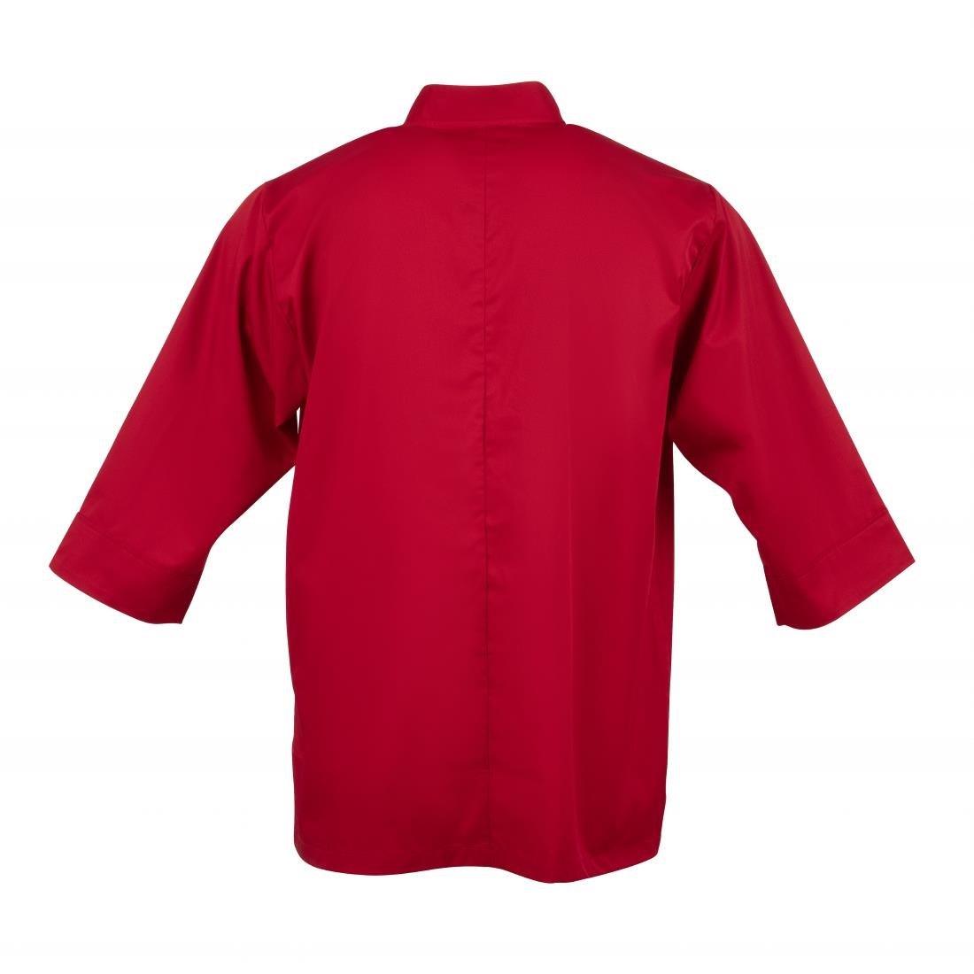 Veste de cuisine mixte Chef Works rouge S - FRANCE CHR