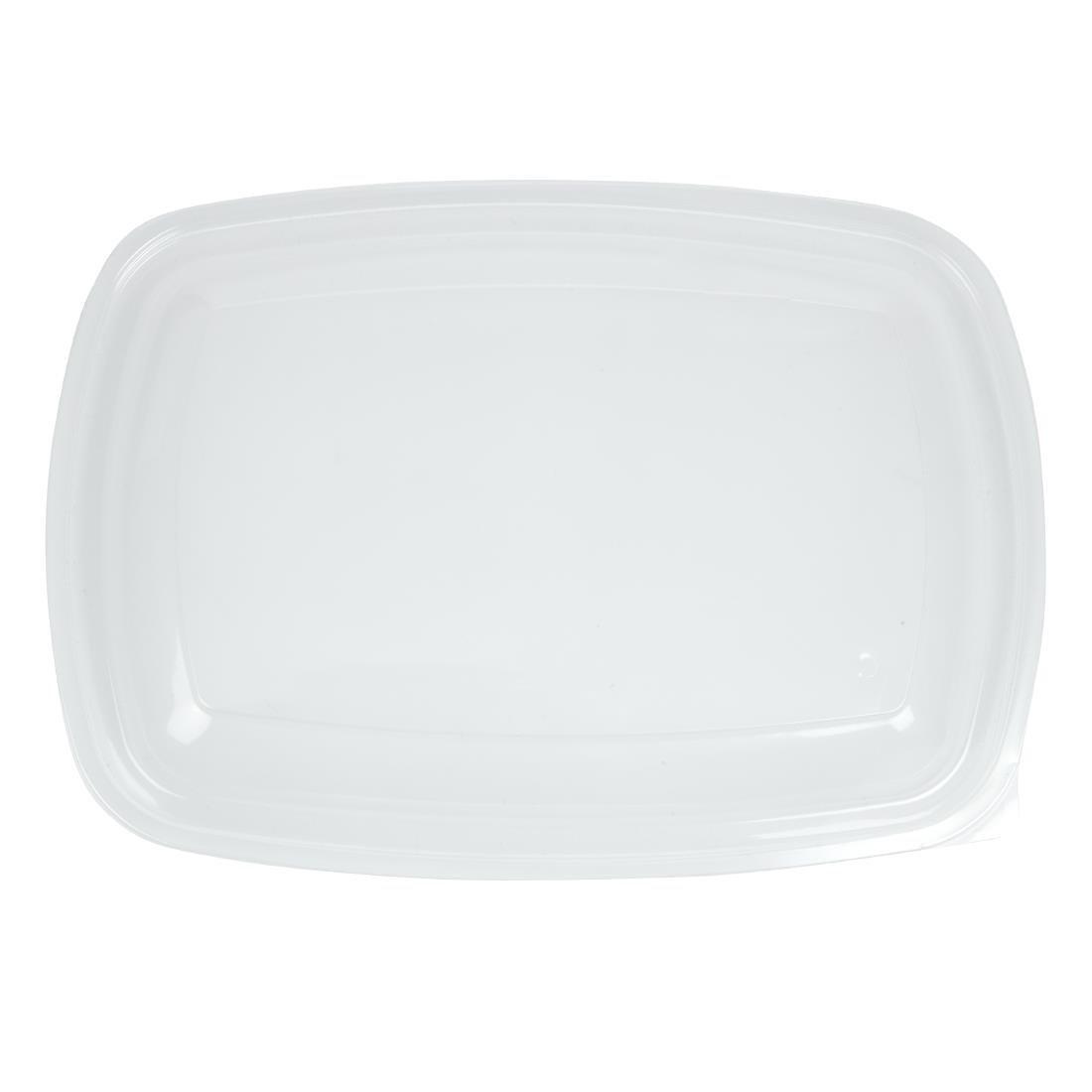 Grands couvercles rectangulaires pour barquettes alimentaires Fastpac 1350ml (lot de 150) - FRANCE CHR