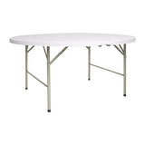 Table ronde pliable au centre Bolero blanche 1530mm - FRANCE CHR