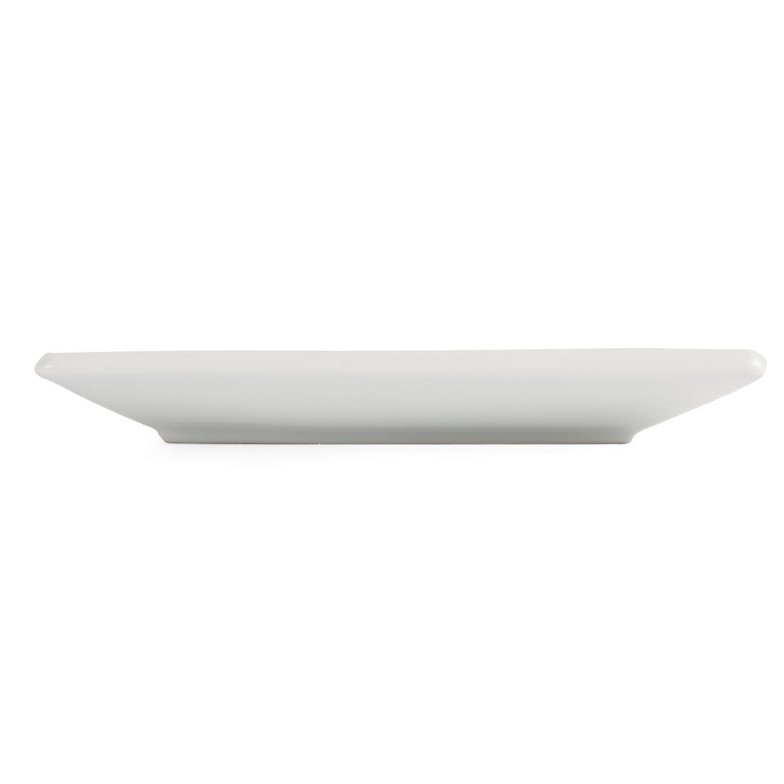 Assiettes carrées blanches Olympia Whiteware 180mm (lot de 12) - FRANCE CHR