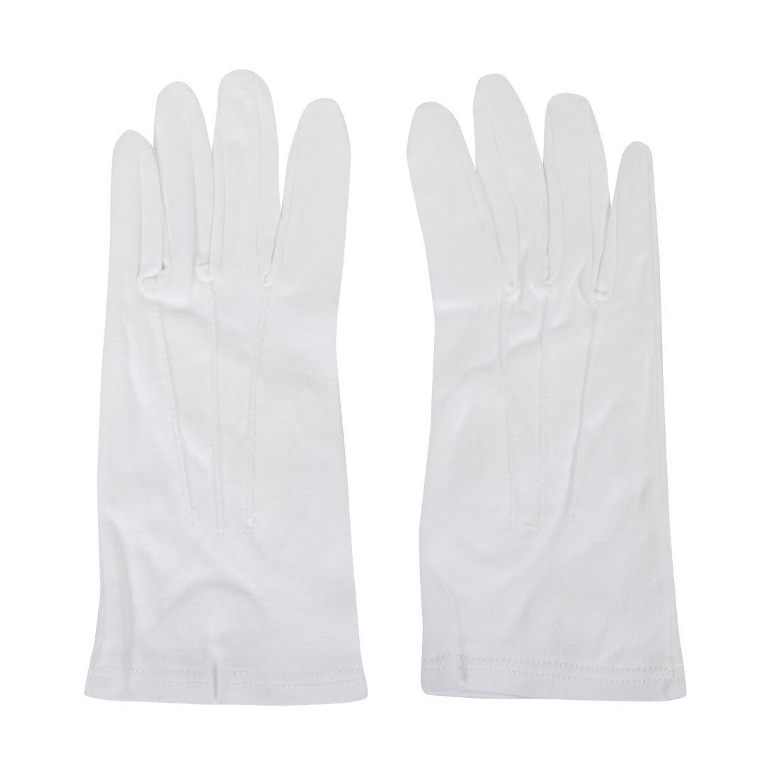 Gants De Service Blancs Pour Homme - Taille S/M - FourniResto