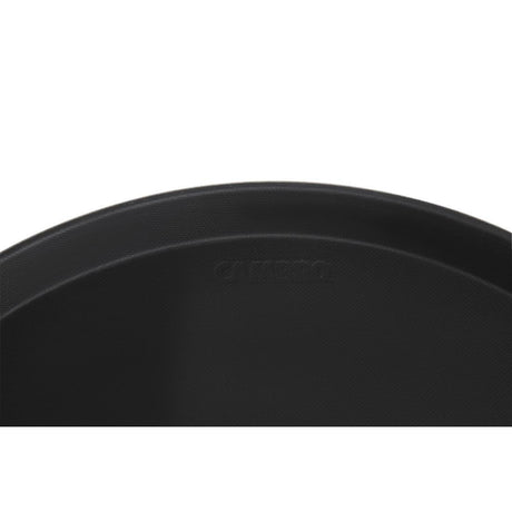 Plateau de service rond fibre de verre antidérapant Camtread Cambro noir 40,5 cm - FRANCE CHR