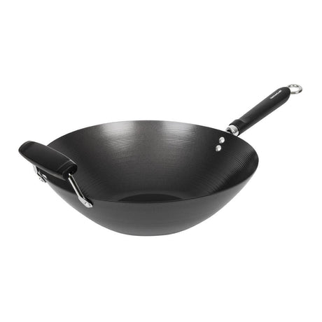 Wok antiadhésif fond plat 35cm - FRANCE CHR