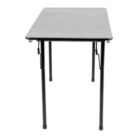 Table rectangulaire pliante grise en ABS Bolero 1220mm - FRANCE CHR