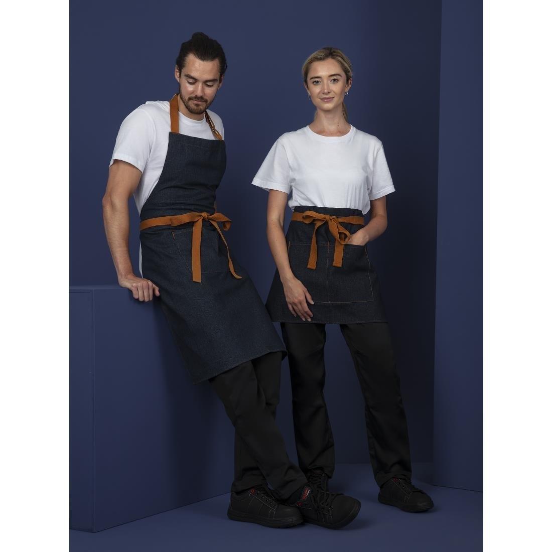 Tablier serveur bleu denim Southside 700x1000mm - FRANCE CHR