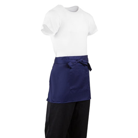 Tablier serveur court Whites bleu marine - FRANCE CHR