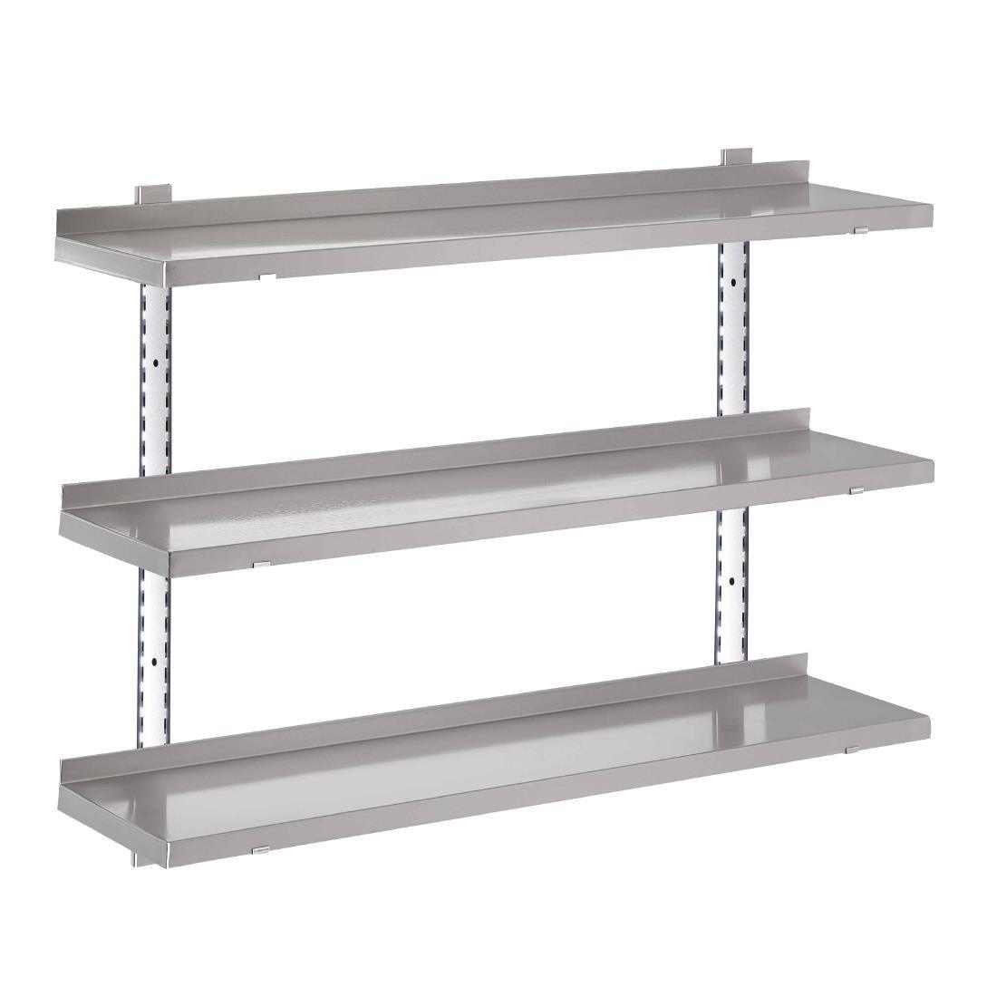 Etagère murale inox sans supports Gastro M 1000 x 400mm - FRANCE CHR