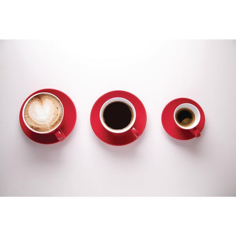 Tasses à espresso Olympia Café rouges 100ml (Lot de 12) - FRANCE CHR