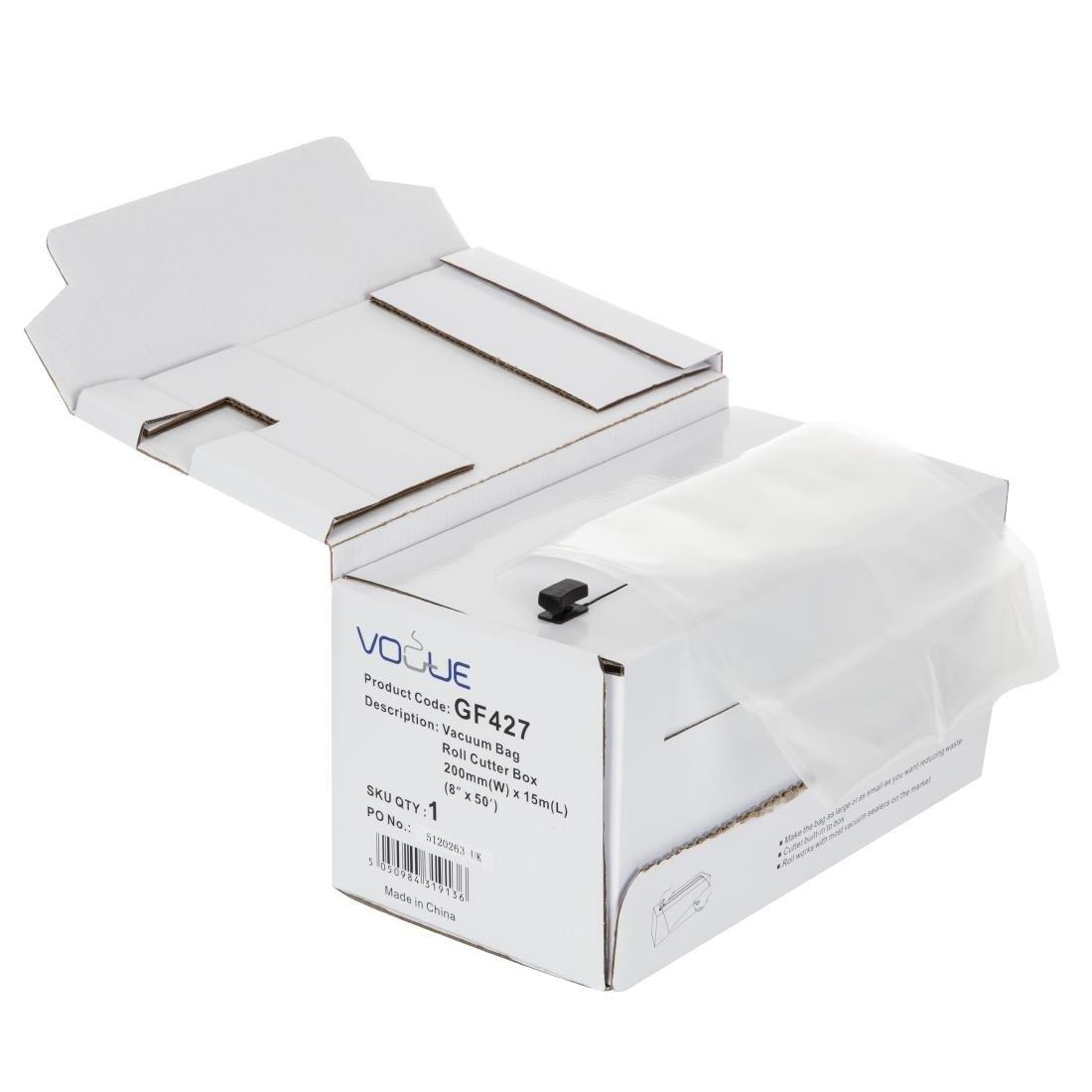 Rouleau distributeur de sacs sous vide Vogue 200mm x15m - FRANCE CHR