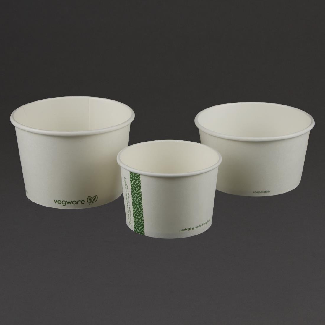 Bols à soupe / glace compostables Vegware 455ml (Lot de 500) - FRANCE CHR