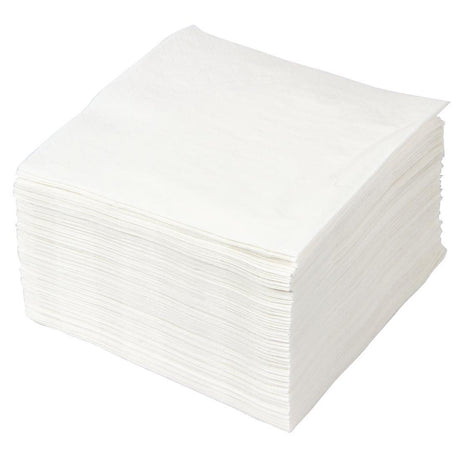 Serviettes cocktail blanches Fasana 250mm (Lot de 1500) - FRANCE CHR